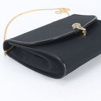 Gucci Vintage Chain Leather Nylon 2-Way Shoulder Bag Crossbody Black — view 6