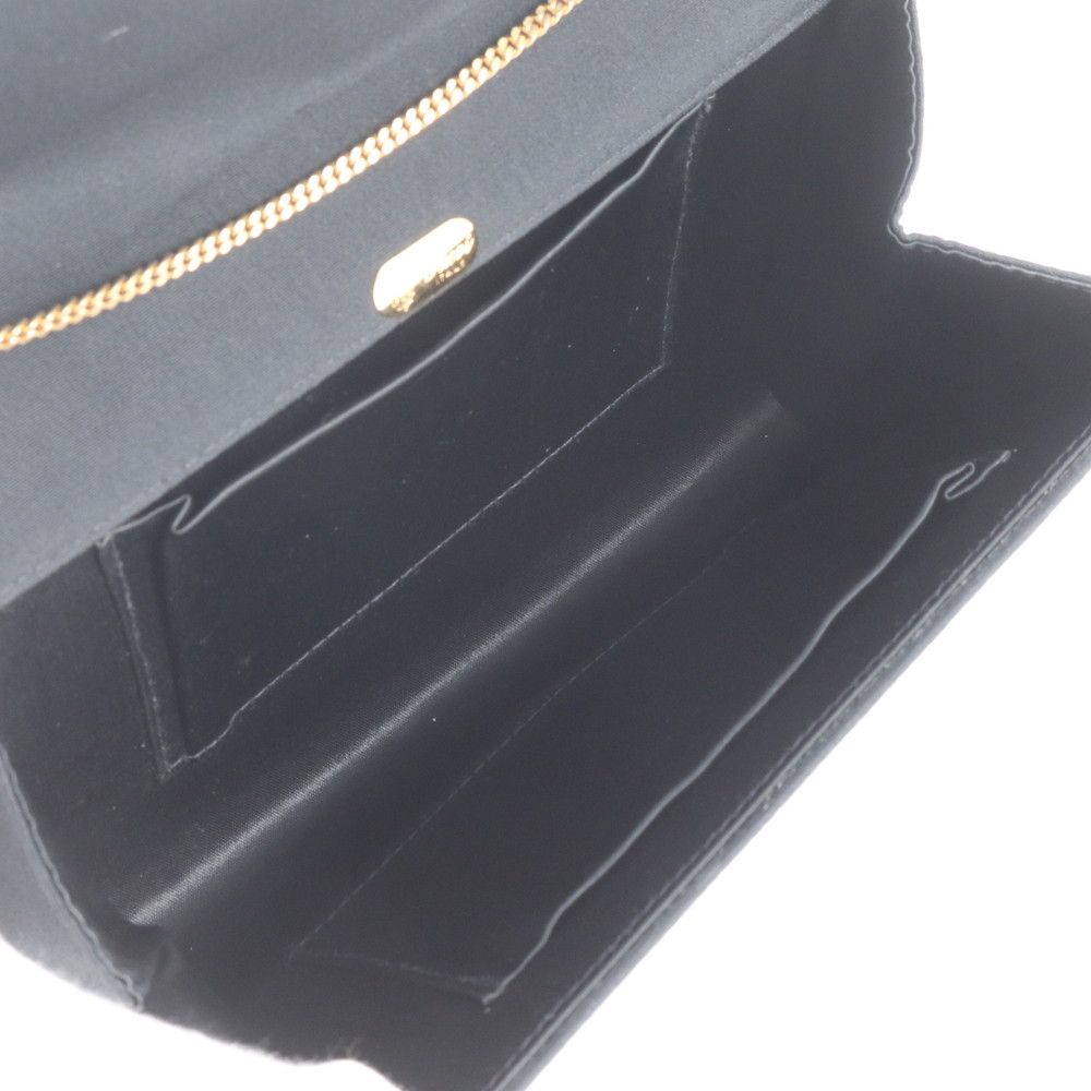 Gucci Vintage Chain Leather Nylon 2-Way Shoulder Bag Crossbody Black — view 8