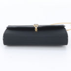Gucci Vintage Chain Leather Nylon 2-Way Shoulder Bag Crossbody Black — view 7