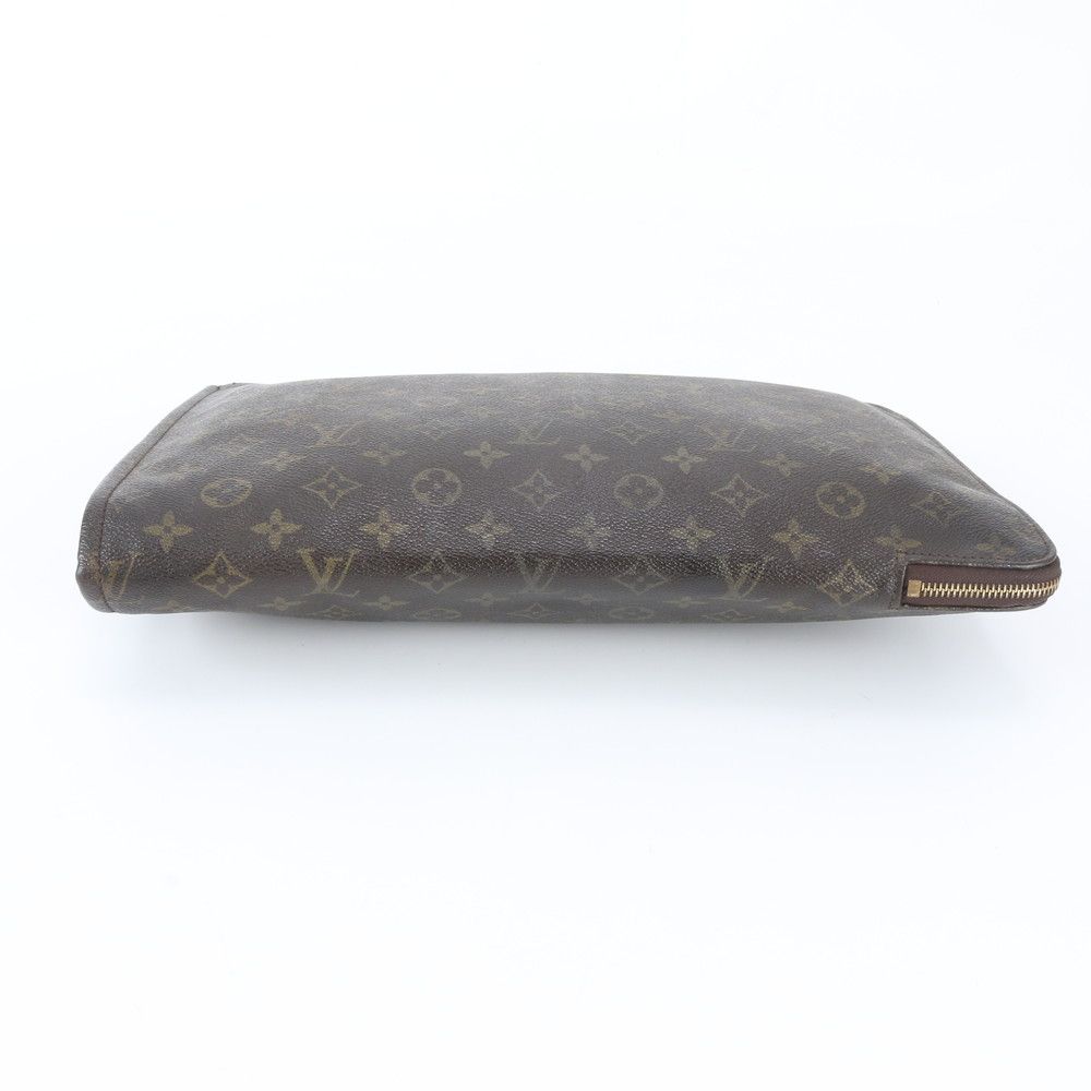 Louis Vuitton Monogram Poche Document Leather Clutch Pouch — view 4