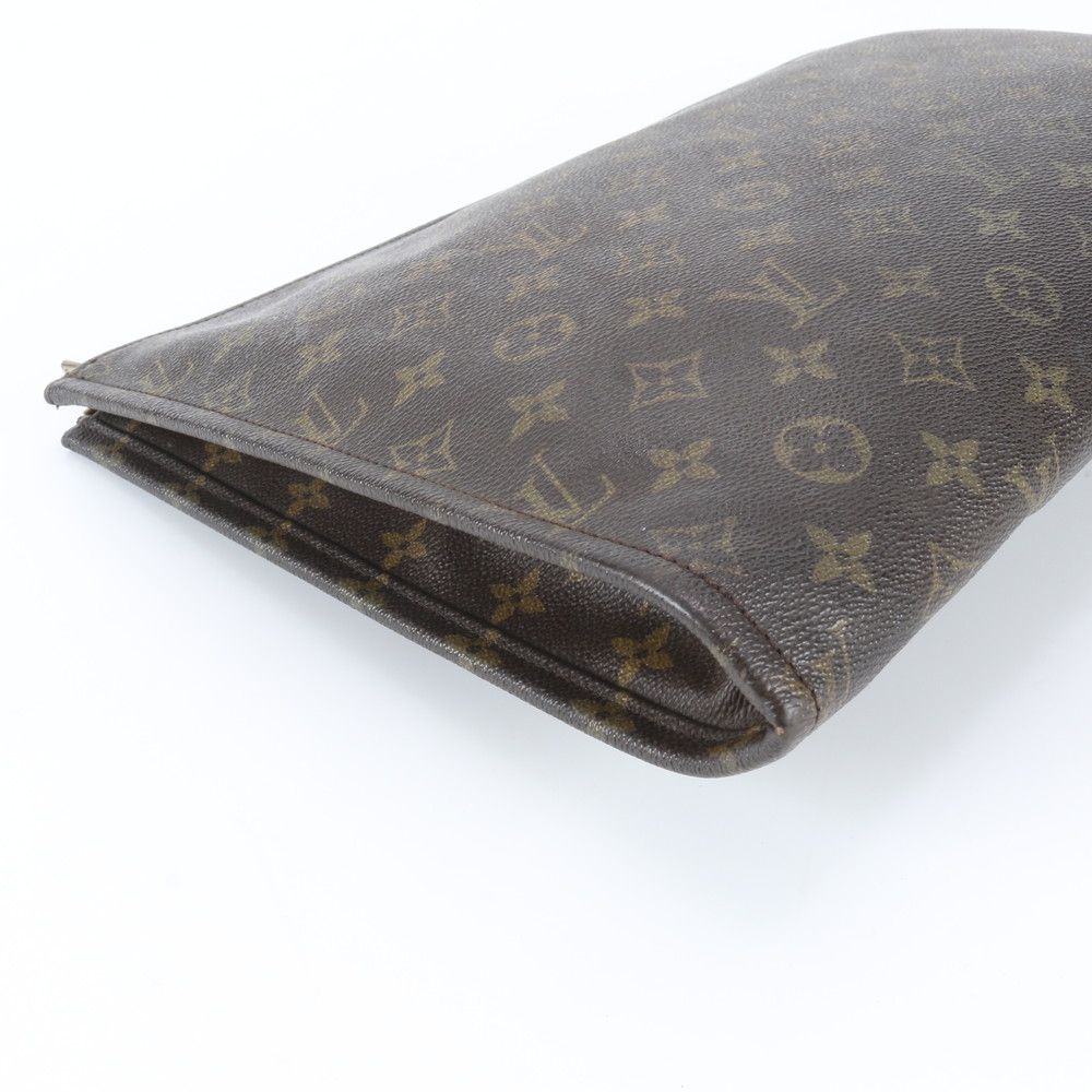 Louis Vuitton Monogram Poche Document Leather Clutch Pouch — view 5