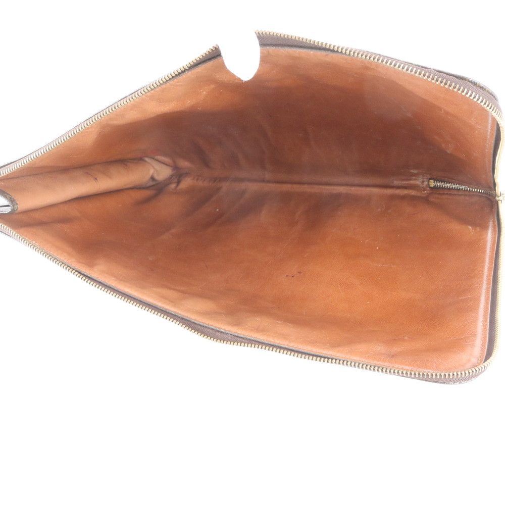 Louis Vuitton Monogram Poche Document Leather Clutch Pouch — view 6