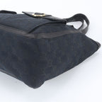 Gucci GG Canvas Abbey Leather Tote Shoulder Hand Black — view 4