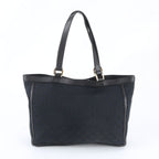 Gucci GG Canvas Abbey Leather Tote Shoulder Hand Black — view 3