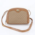 Gucci Vintage Micro GG Leather Canvas Shoulder Bag Crossbody