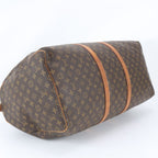 Louis Vuitton Monogram Keepall 60 Leather Boston Bag Tote Carry — view 5