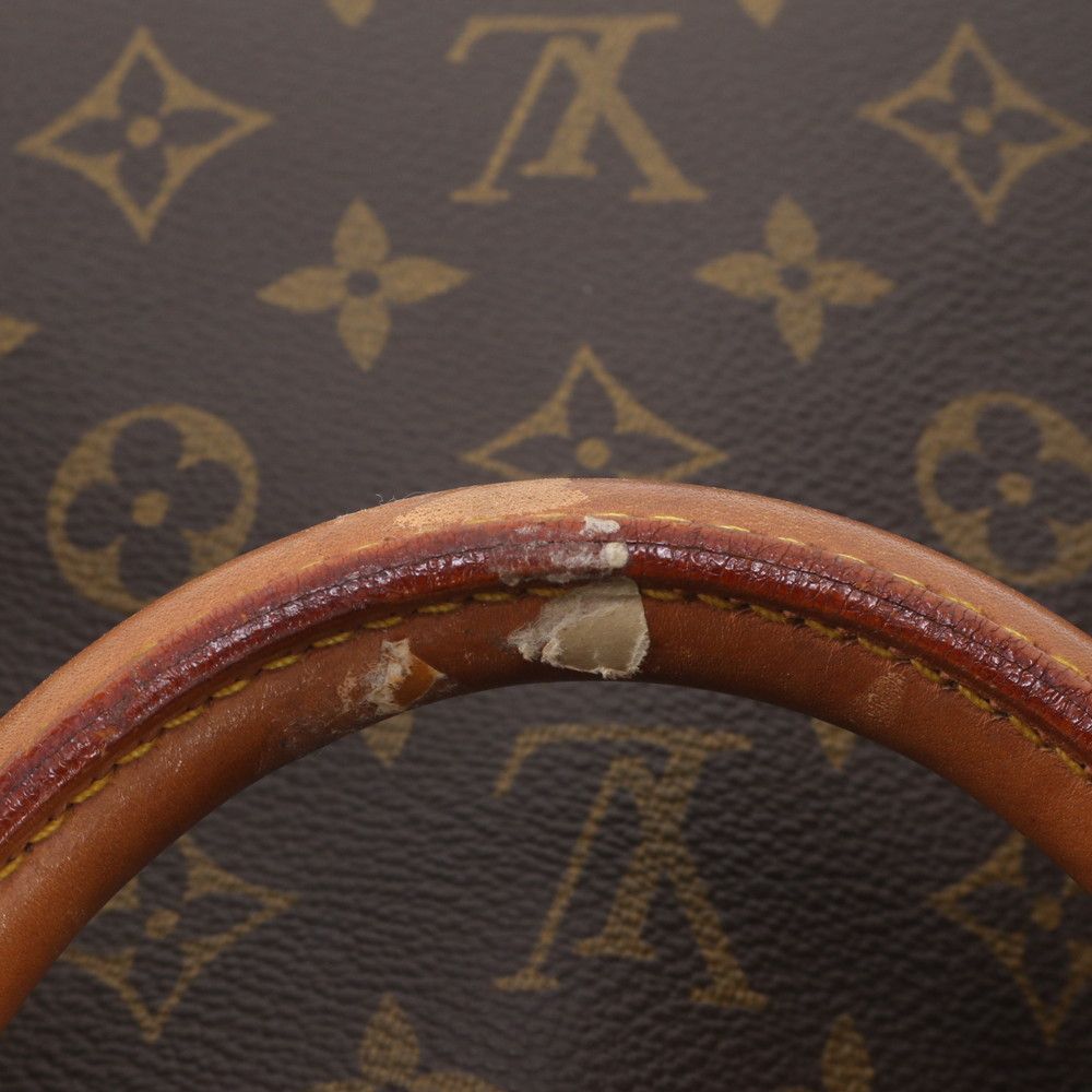 Louis Vuitton Monogram Keepall 60 Leather Boston Bag Tote Carry — view 8