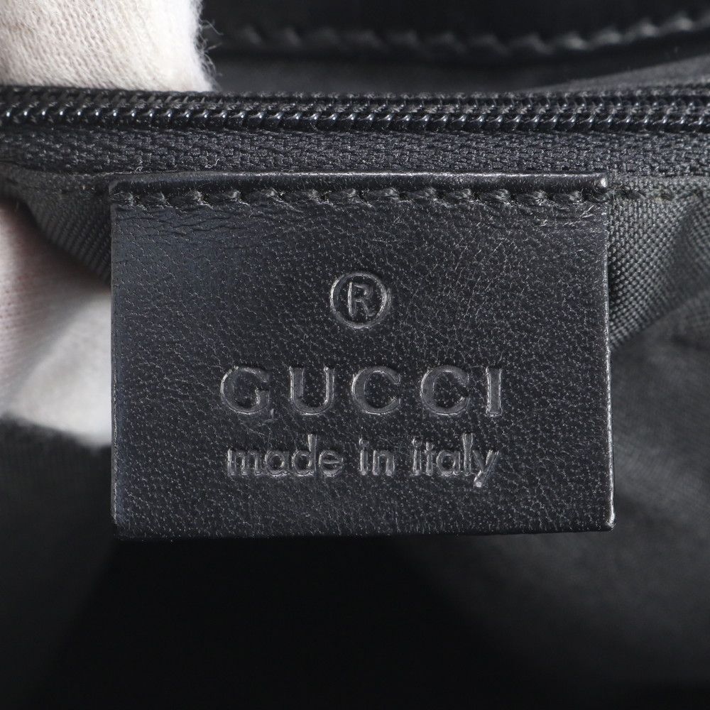 Gucci GG Canvas Leather Backpack Black — view 8
