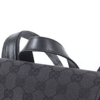 Gucci GG Canvas Leather Backpack Black — view 2