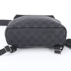 Gucci GG Canvas Leather Backpack Black — view 6