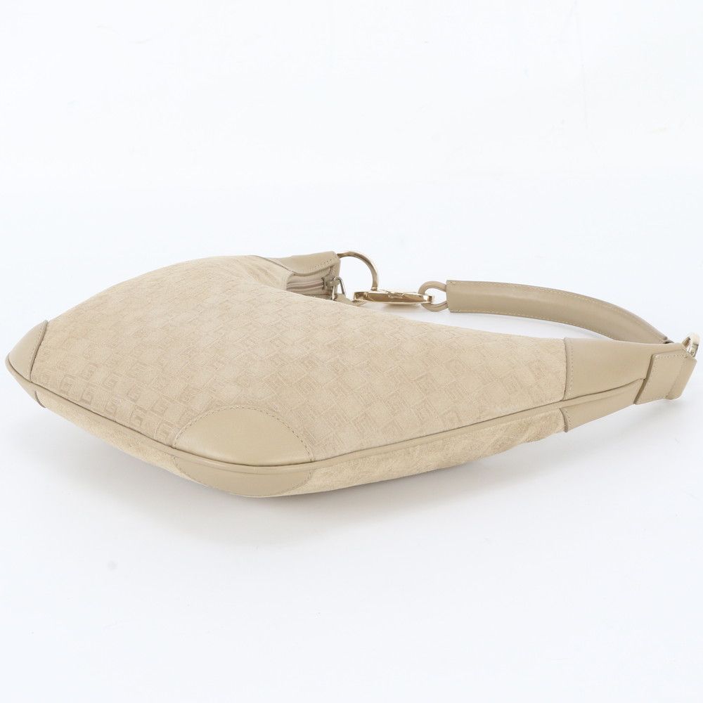 Gucci Leather Canvas Shoulder Bag Hand — view 4