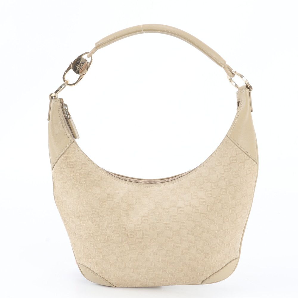 Gucci Leather Canvas Shoulder Bag Hand
