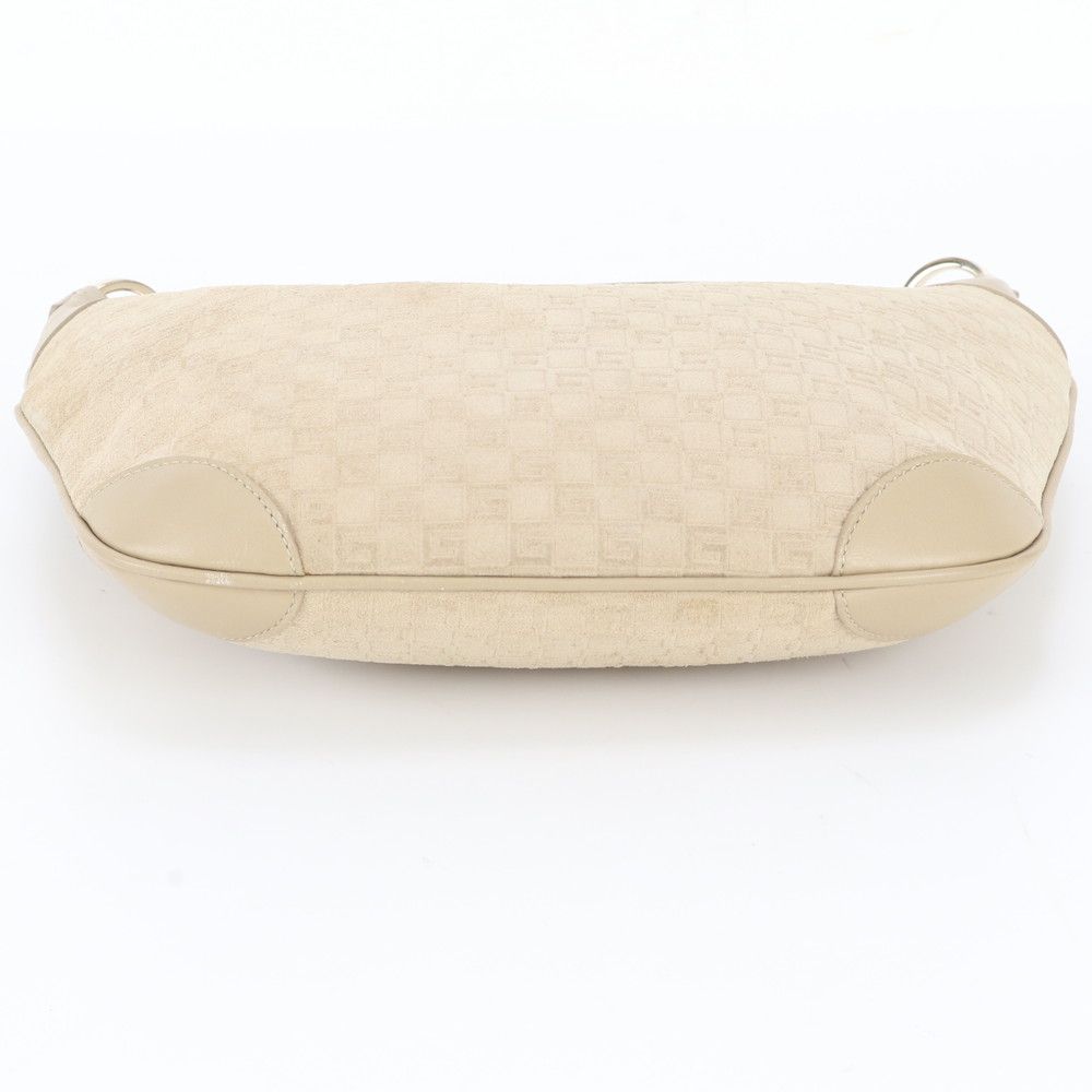 Gucci Leather Canvas Shoulder Bag Hand — view 6