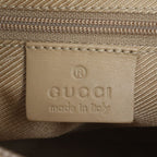 Gucci Leather Canvas Shoulder Bag Hand — view 8