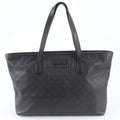 Gucci Guccissima Leather Tote Shoulder Hand Black