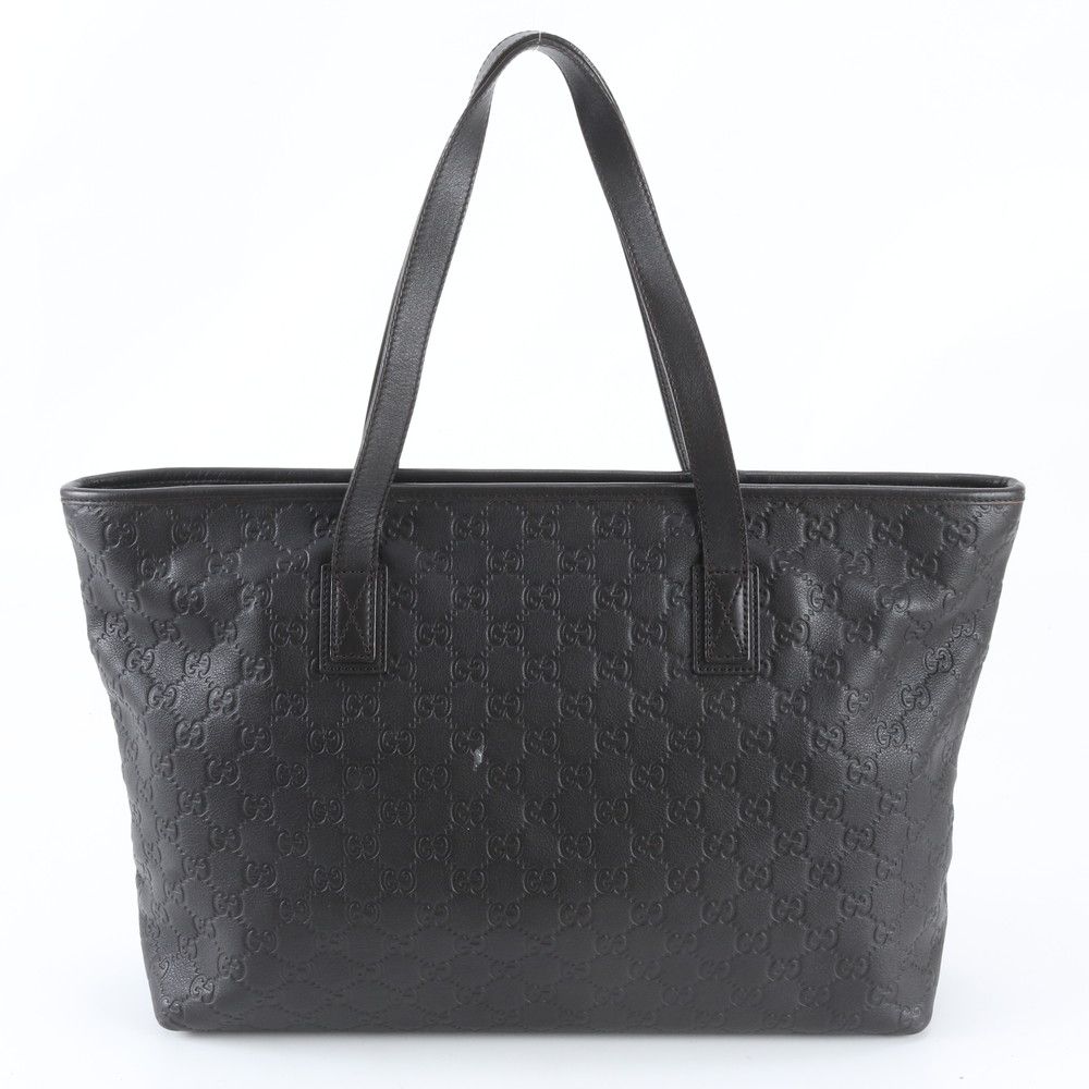 Gucci Guccissima Leather Tote Shoulder Hand Black — view 3