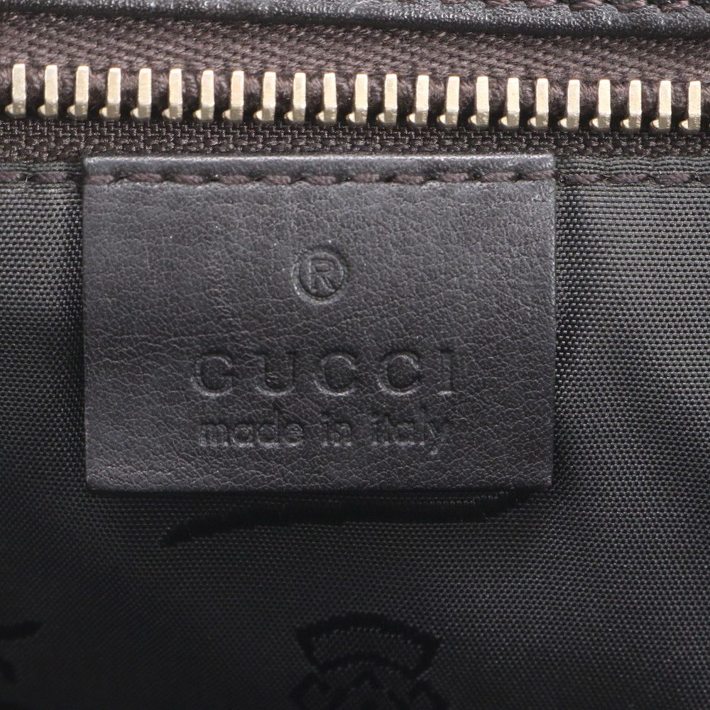 Gucci Guccissima Leather Tote Shoulder Hand Black — view 8