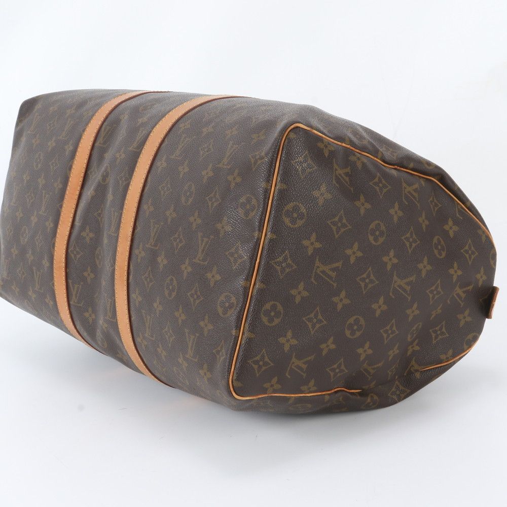 Louis Vuitton Monogram Keepall 50 Leather Boston Bag Tote Carry — view 4