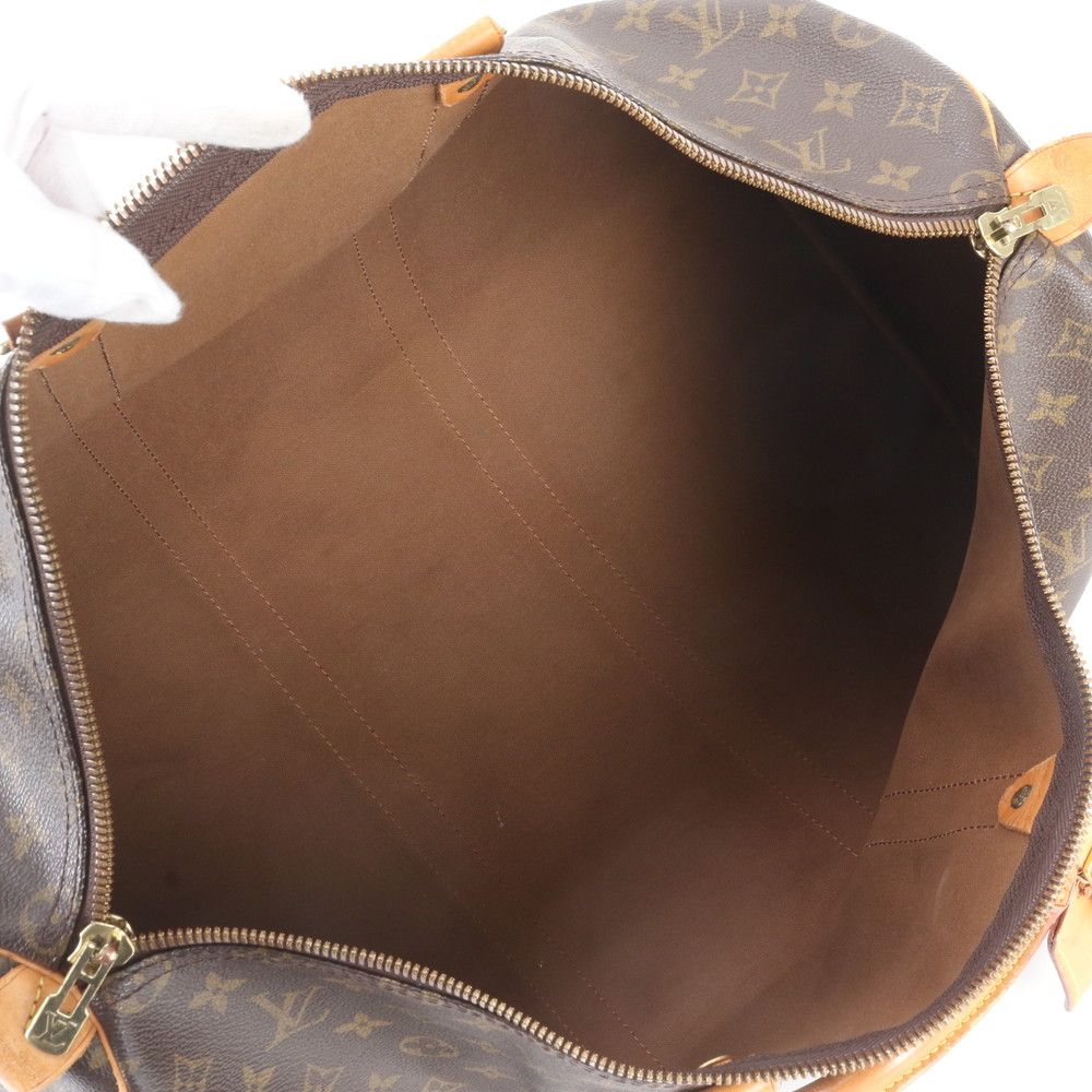 Louis Vuitton Monogram Keepall 50 Leather Boston Bag Tote Carry — view 7