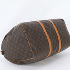 Louis Vuitton Monogram Keepall 50 Leather Boston Bag Tote Carry — view 5