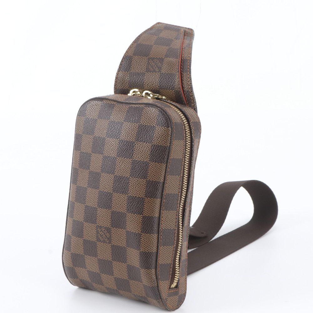 Louis Vuitton Damier Geronimos Leather 2-Way Belt Bag Crossbody Body Waist