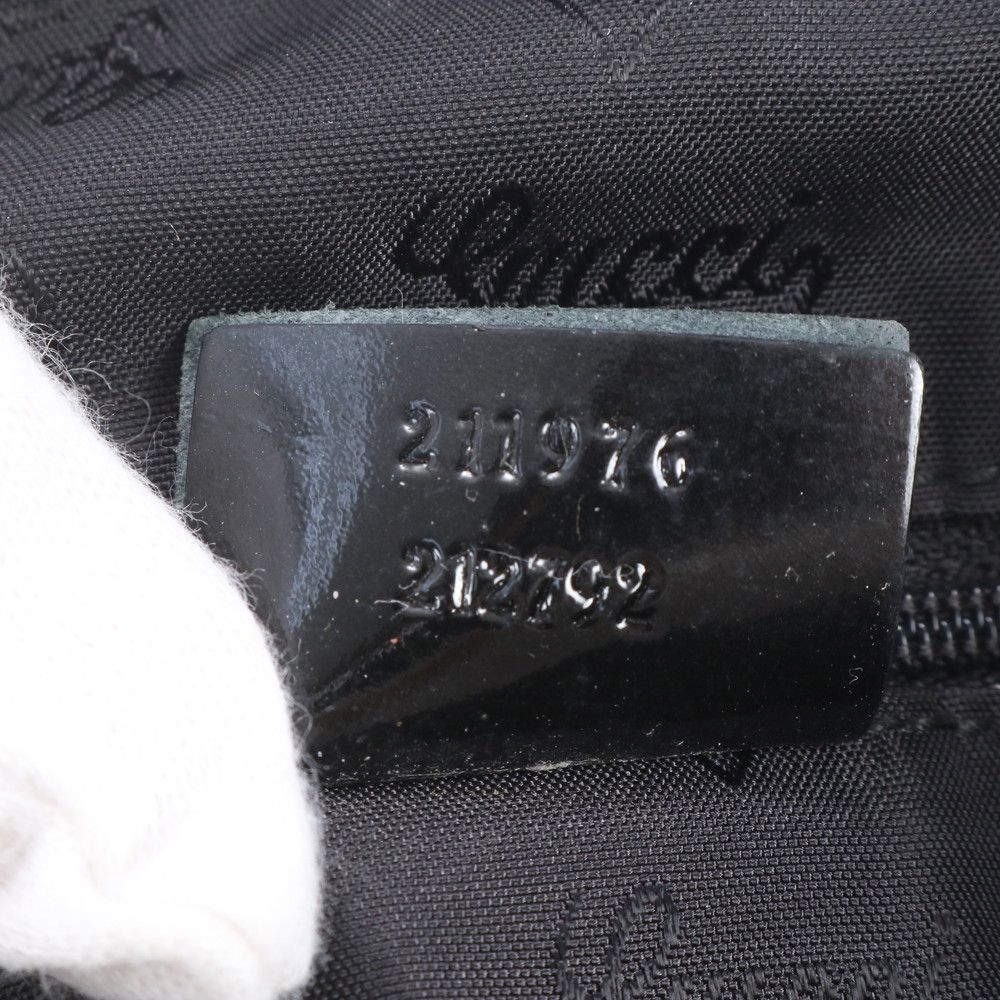 Gucci GG Canvas Joli Leather Tote Shoulder Hand Black — view 9