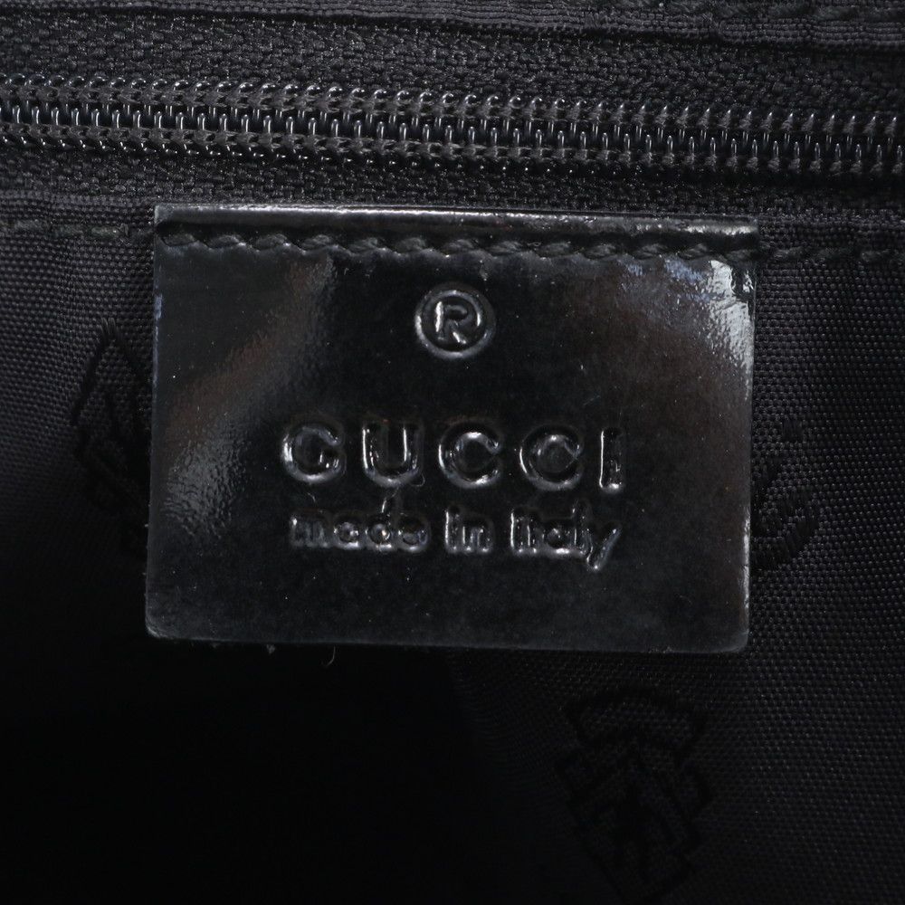 Gucci GG Canvas Joli Leather Tote Shoulder Hand Black — view 8