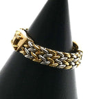 Celine 18k Yellow Gold 18k White Triomphe Ring — view 2