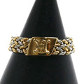 Celine 18k Yellow Gold 18k White Triomphe Ring