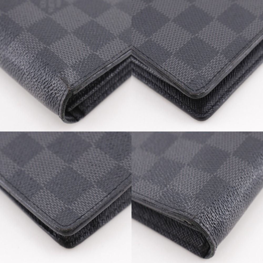 Louis Vuitton Portefeuille Brazza Damier Graphite Canvas Black Wallet — view 4