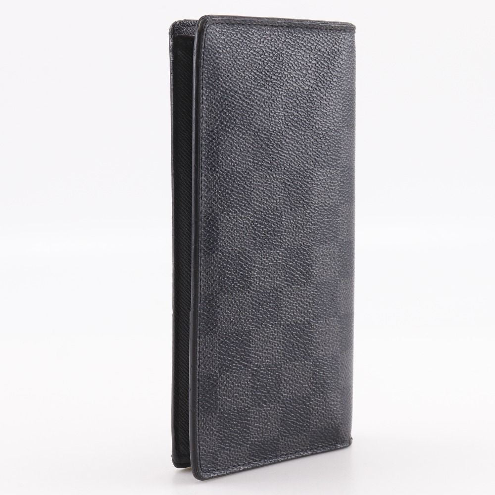 Louis Vuitton Portefeuille Brazza Damier Graphite Canvas Black Wallet — view 3