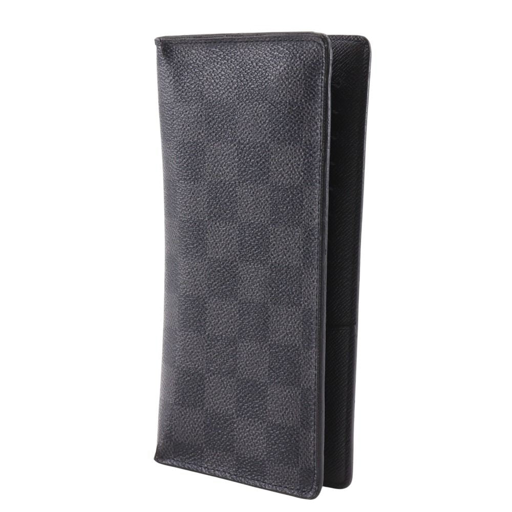 Louis Vuitton Portefeuille Brazza Damier Graphite Canvas Black Wallet — view 2