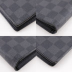 Louis Vuitton Portefeuille Brazza Damier Graphite Canvas Black Wallet — view 5