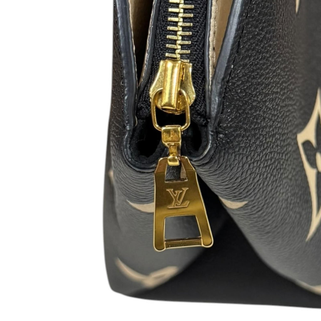 Louis Vuitton Petit Palais PM Bicolor Monogram Empreinte Shoulder Bag Black — view 9