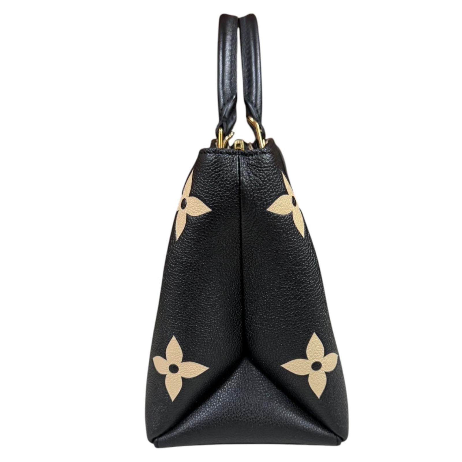 Louis Vuitton Petit Palais PM Bicolor Monogram Empreinte Shoulder Bag Black — view 4