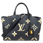 Louis Vuitton Petit Palais PM Bicolor Monogram Empreinte Shoulder Bag Black