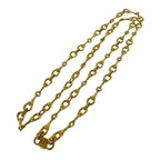 Celine Triomphe Log Long Chain Necklace Gold — view 5