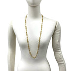 Celine Triomphe Log Long Chain Necklace Gold — view 2