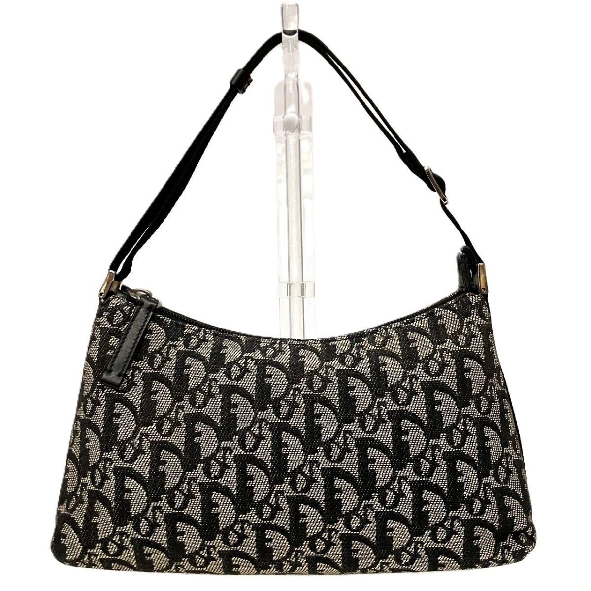 Dior Pouch Trotter Shoulder Bag Canvas Leather