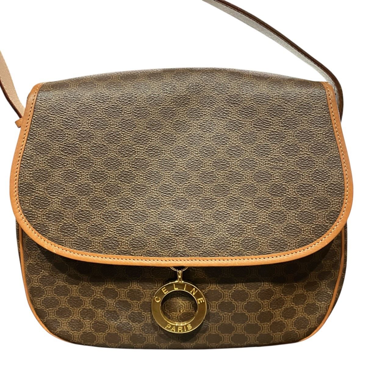 Celine Macadam Shoulder Bag Leather