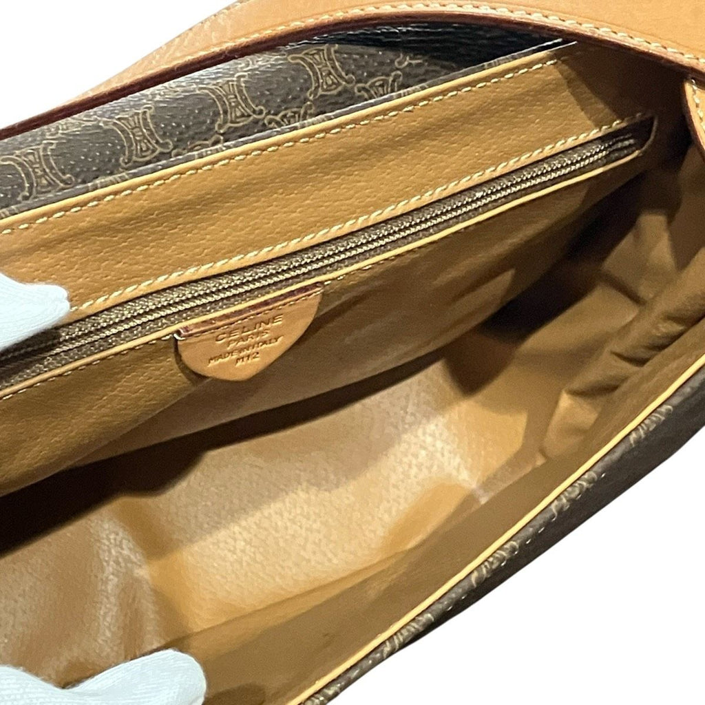 Celine Macadam Shoulder Bag Leather — view 5