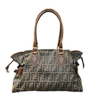 Fendi Etnico Zucca Tote Canvas Leather — view 2