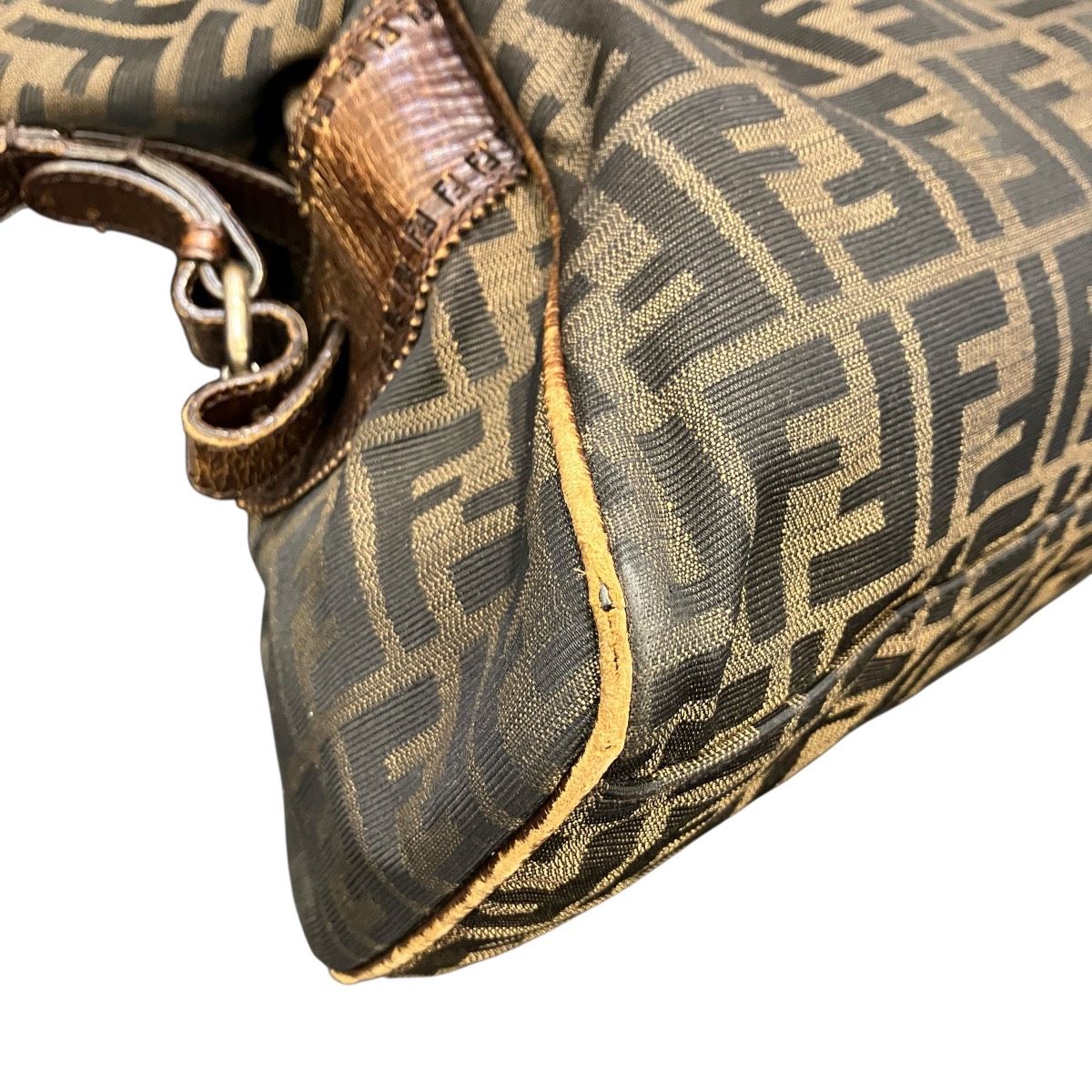 Fendi Etnico Zucca Tote Canvas Leather — view 7