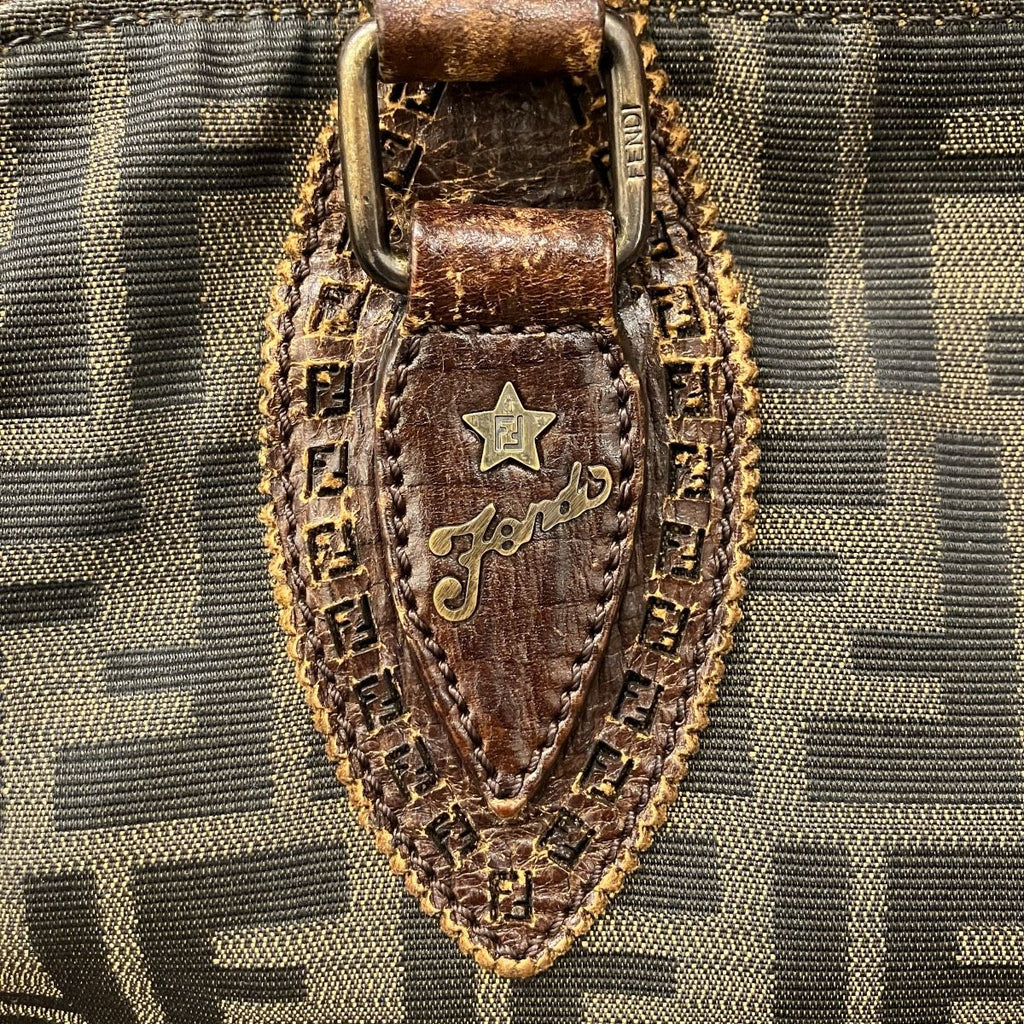 Fendi Etnico Zucca Tote Canvas Leather — view 6