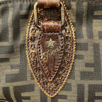 Fendi Etnico Zucca Tote Canvas Leather — view 6