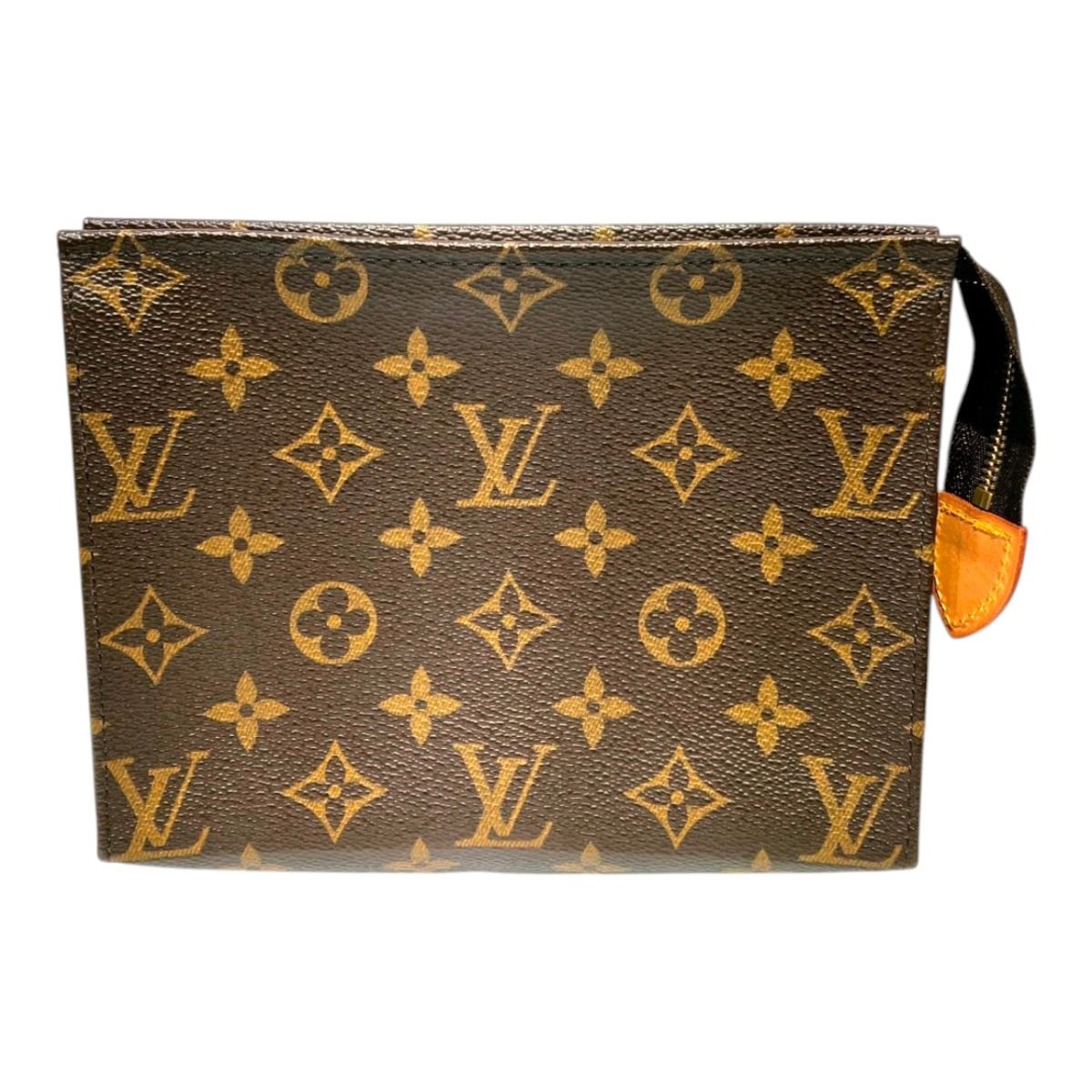 Louis Vuitton Poche Toilette 19 Monogram Clutch Canvas
