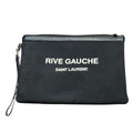 Saint Laurent Rive Gauche Clutch Canvas Leather