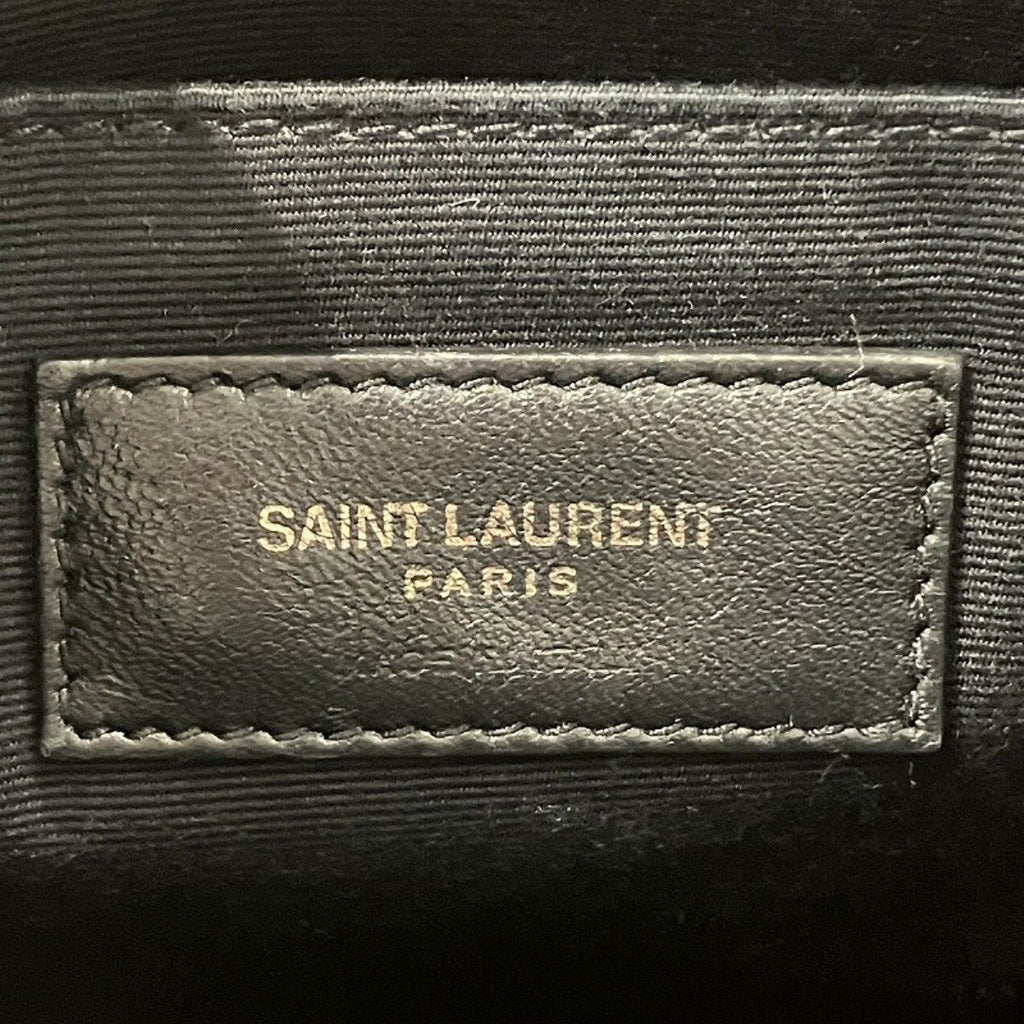 Saint Laurent Rive Gauche Clutch Canvas Leather — view 4