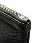 Saint Laurent Rive Gauche Clutch Canvas Leather — view 9