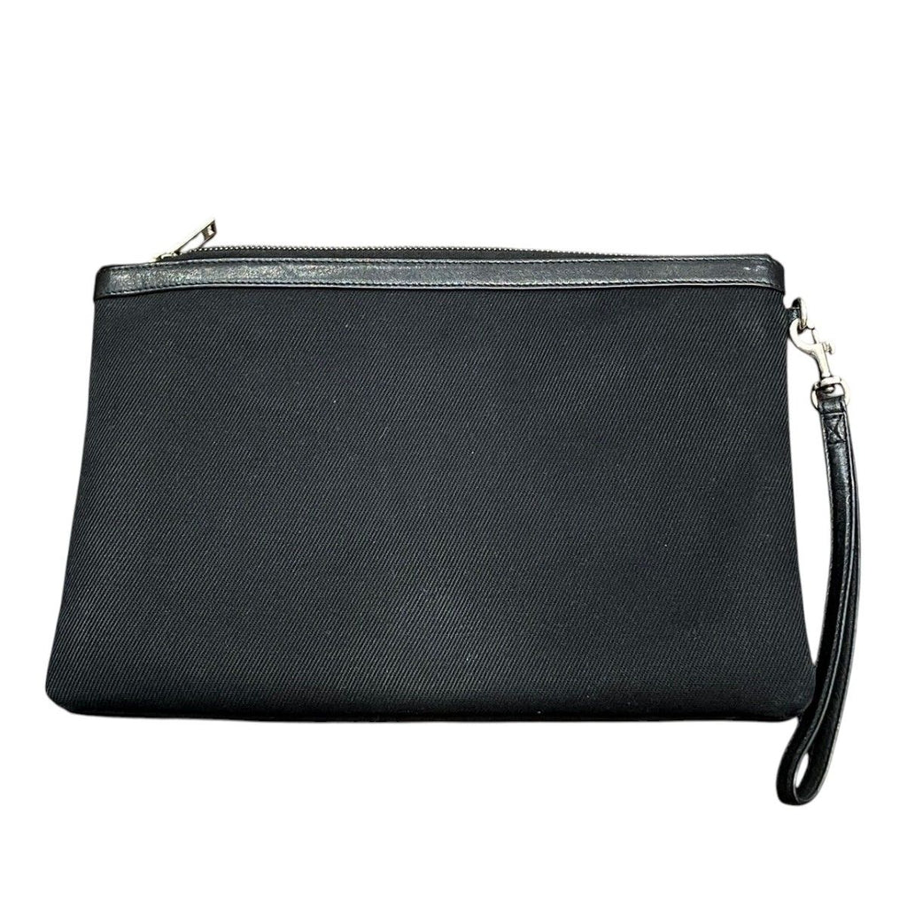 Saint Laurent Rive Gauche Clutch Canvas Leather — view 2